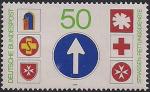 ФРГ 1979 год. Эмблемы службы спасения на дорогах. 1 марка
