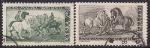 Польша 1966 год. День почтовой марки. Конные состязания. 2 гашёные марки