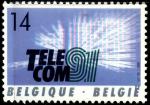 Бельгия 1991 год. Международная выставка "TELECOM-91. 1 марка