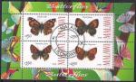 Малави 2009 год. Бабочки. Гашеный малый лист