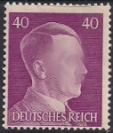 Германия (Рейх) 1941 год. Стандарт. Адольф Гитлер (ном. 40). 1 марка из серии