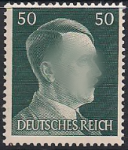 Германия (Рейх) 1941 год. Стандарт. Адольф Гитлер (ном. 50). 1 марка из серии