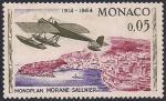 Монако 1964 год. Двухместный гидросамолет "Маран-Солнье" (ном 0,05). 1 марка из серии
