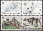 Финляндия 1993 год. Охрана природы. Полярная лисица (378.1212). 4 марки