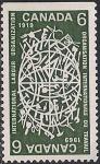 Канада 1969 год. 50 лет Международной Рабочей Организации (ILO). 1 марка