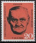 Берлин 1961 год. Профсоюзный лидер Ханс Бейклер, 1 марка