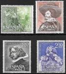 Испания 1961 год. Картины Диего Веласкеса, 4 марки (наклейка)