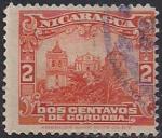 Никарагуа 1914 год. Дворец в Манагуа (ном. 2). 1 гашеная марка из серии