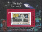 Микронезия 1994 год. 50 лет первому полету человека на Луну (227.375). Блок