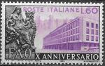 Италия 1955 год. Продовольственная и сельскохозяйственная организация. 1 марка 