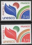 Франция 1978 год. Символика ЮНЕСКО, 2 марки