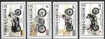 Теркс и Кайкос 1985 год. 100 лет изобретения мотоцикла, 4 марки