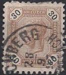 Австрия 1899 год. Король Франц Жозеф (ном. 30). 1 гашеная марка из серии 