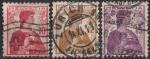 Швейцария 1909 год. Стандарт. 3 гашеные марки 