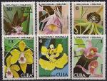 Куба 1980 год. Орхидеи. 6 марок