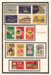 Набор иностранных спичечных этикеток. Чехословакия 1959 год. 15 штук. НАКЛЕЕНЫ