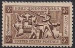 США 1955 год. 200 лет форту Тикондерога. 1 марка