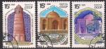СССР 1991 год. Памятники отечественной истории (6230-32). 3 гашеные марки