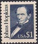 США 1989 год. Филантроп Джон Хопкинс. 1 марка
