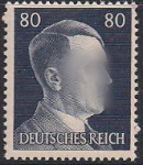Германия (Рейх) 1941 год. Стандарт. Адольф Гитлер (ном. 80). 1 марка из серии