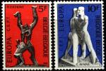 Бельгия 1974 год. Европа. Скульптуры. 2 марки