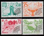 Франция 1978 год. Знаки Зодиака, 4 марки с предварительным гашением 
