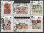 ГДР 1969 год. Исторические здания, 6 гашёных марок 