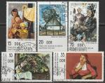 ГДР 1974 год. Государственный музей Берлина. Картины, 5 гашёных марок 