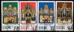ГДР 1976 год. Органы Зильбермана, 4 гашёные марки 