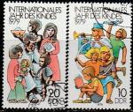 ГДР 1979 год. Международный год детей, 2 гашёные марки 