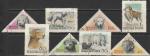 Венгрия 1956 год. Собаки, 8 гашёных марок 