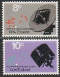 Новая Зеландия 1971 год. Ввод в эксплуатацию станции космического слежения в Воркворте, 2 марки 