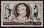 Румыния 1956 год. Скульптор Ион Георгеску и две его работы, 1 марка 