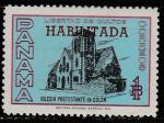 Панама 1964 год. Архитектура, 1 марка с надпечаткой 