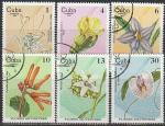 Куба 1980 год. Флора, 6 гашёных марок 