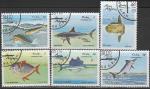 Куба 1981 год. Морские рыбы, 6 гашёных марок 