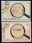 Куба 1973 год. День почтовой марки, 2 гашёные марки 