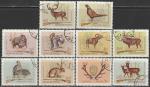Венгрия 1964 год. Охотничья фауна, 10 гашёных марок 