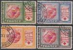 Гвинея 1963 год. 100 лет Международному Красному Кресту, 4 гашёные марки 