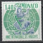 Монако 1981 год. Международный год инвалидов, 1 марка 