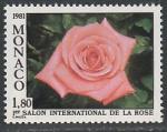 Монако 1981 год. I Международная выставка роз в Монте-Карло, 1 марка 