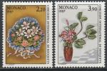 Монако 1986 год. Международный конкурс цветоводов в Монте-Карло, 2 марки 