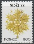 Монако 1988 год. Рождественская звезда, 1 марка Монако 1988 год. Рождественская звезда, 1 марка