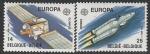 Бельгия 1991 год. Европейское космическое путешествие, 2 марки