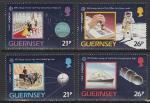 Гернси (Великобритания) 1991 год. Европейское космическое путешествие, 4 марки 