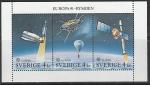 Швеция 1991 год. Европейское космическое путешествие, 3 марки