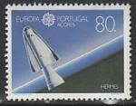 Азорские острова (Португалия) 1991 год. Проект космического парома "Гермес", 1 марка (Ю)