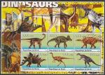 Бенин 2003 год. Динозавры, малый лист 