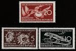 ГДР 1957 год. Флора и фауна, 3 марки