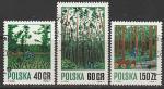 Польша 1971 год. Лесное хозяйство, 3 марки (гашёные)